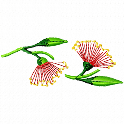 Flowers And Tree Embroidery Design 6 Flowers And Tree Embroidery Design 6